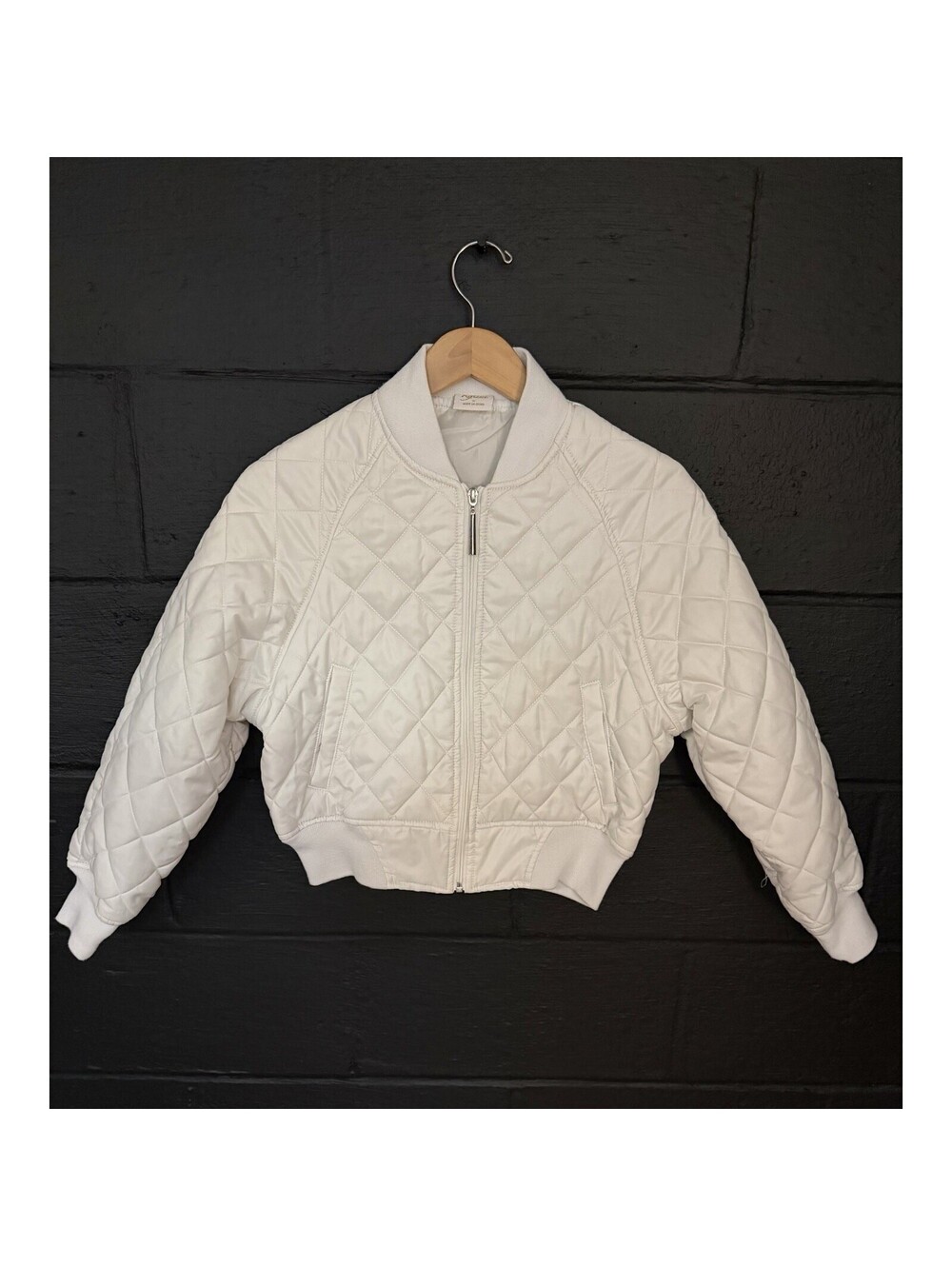 Riflessi collection premium edition Quilted Girls bomber jacket size Med. NWOT